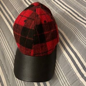 Flannel print hat